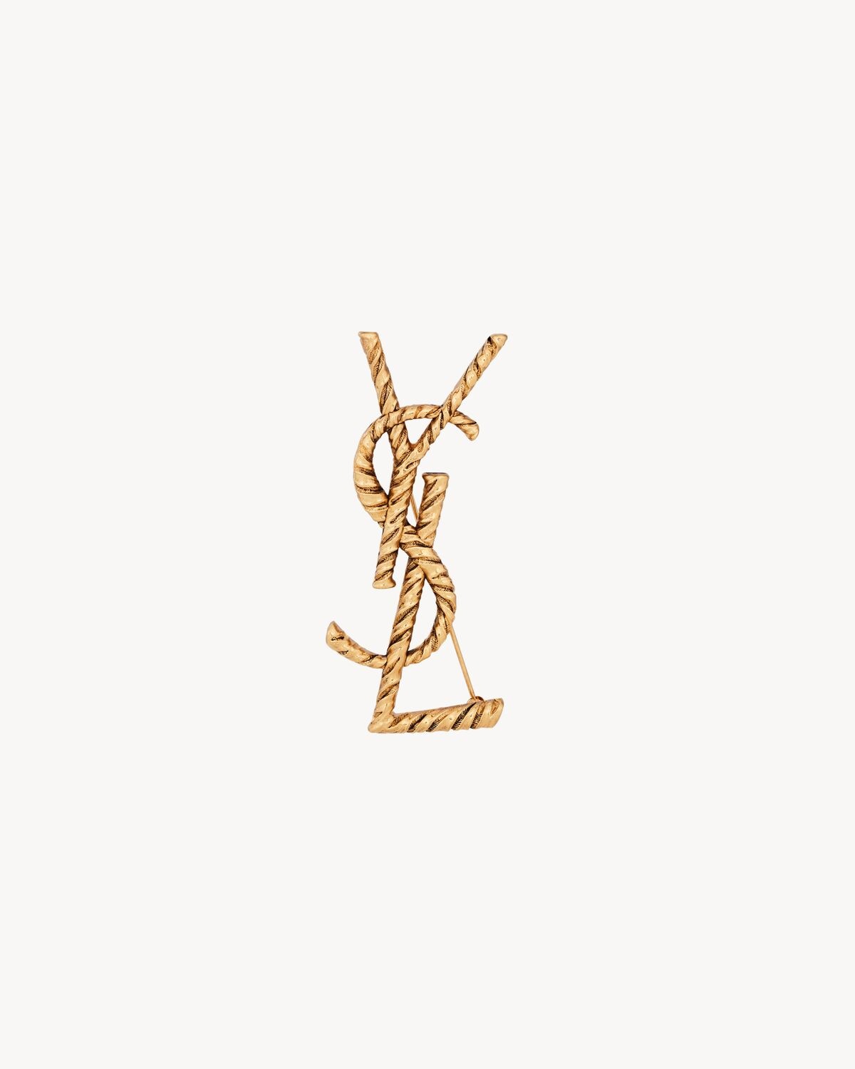 Saint Laurent broche cassandre ysl de metal