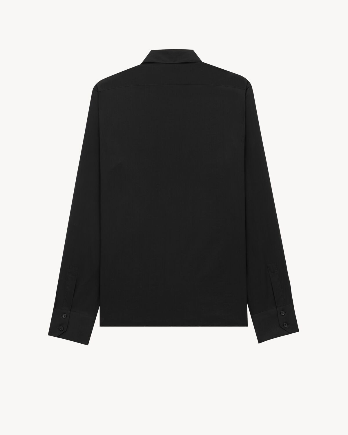 Saint Laurent Camisa Cassandre De Gasa De Algodón