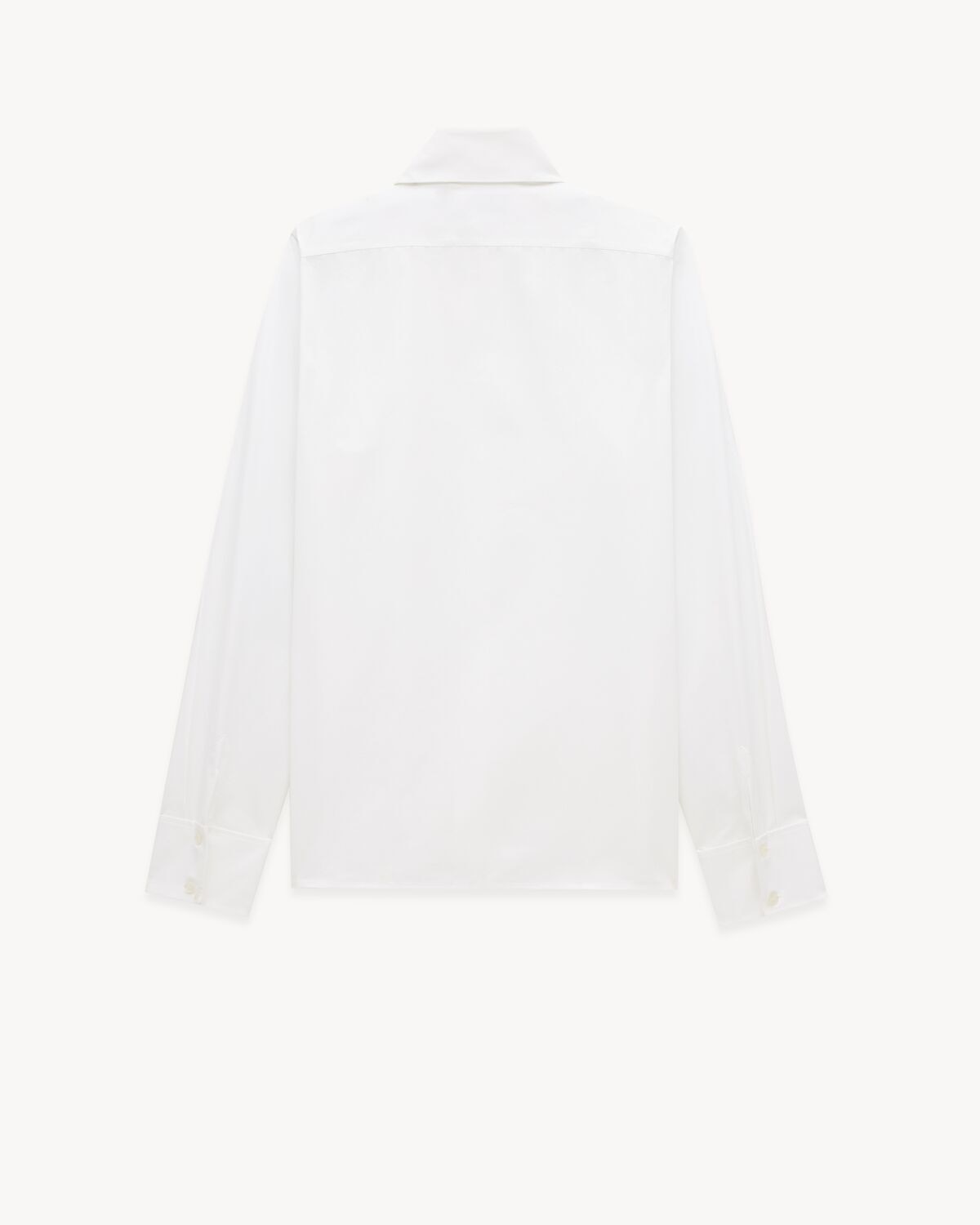 Saint Laurent Camisa De Popelina De Algodón