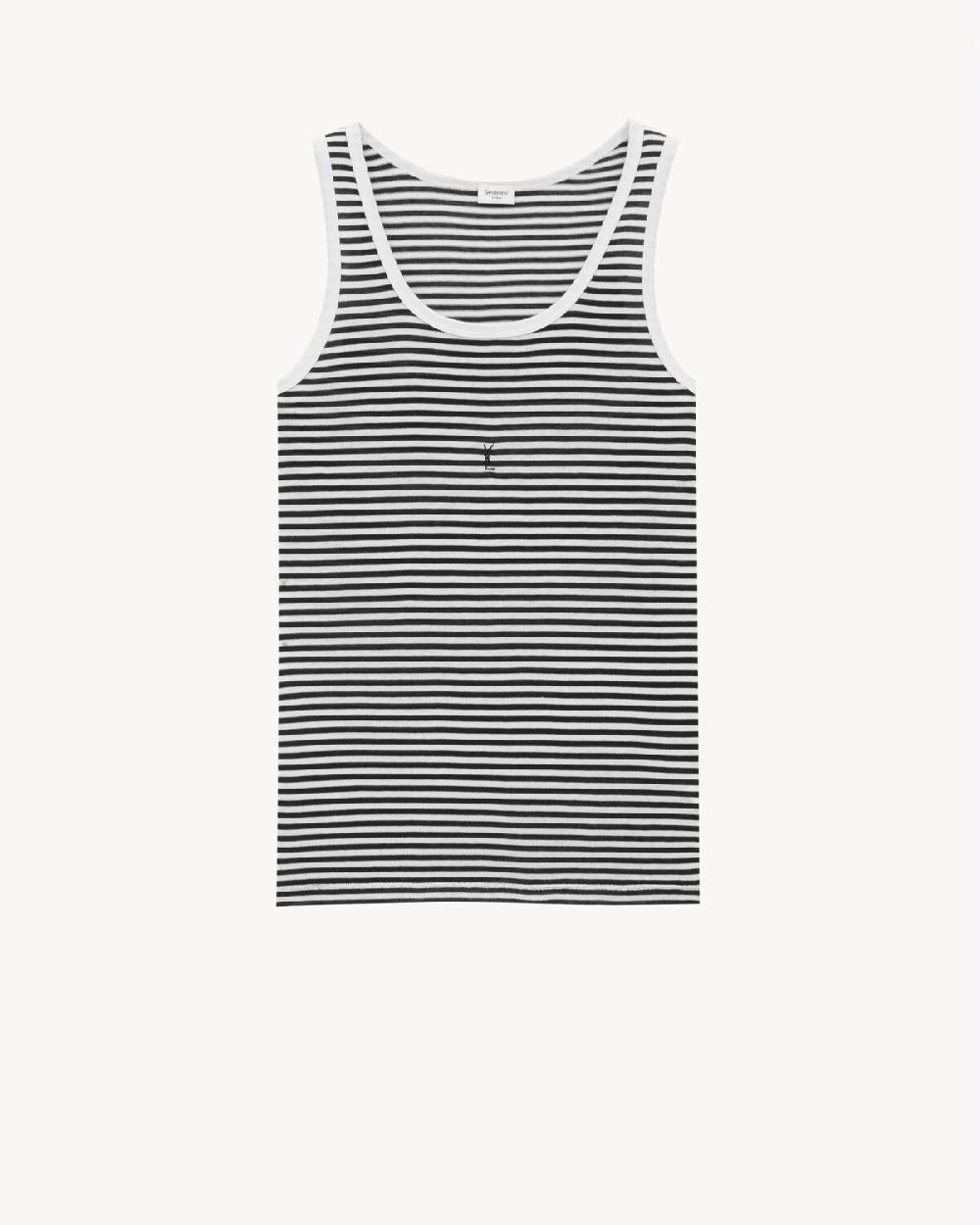 Saint Laurent camiseta de tirantes cassandre