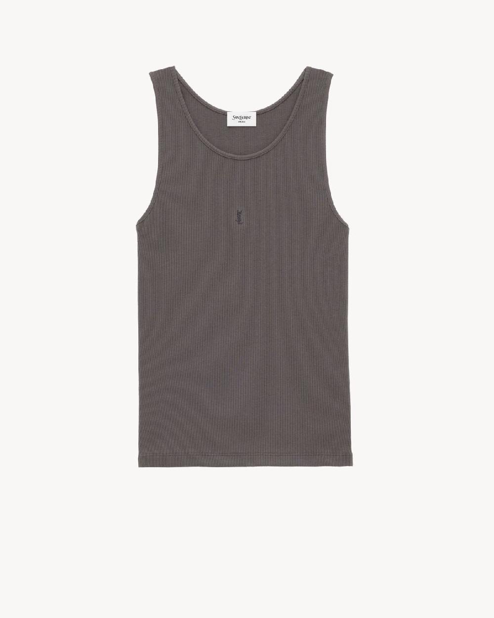 Saint Laurent camiseta de tirantes cassandre