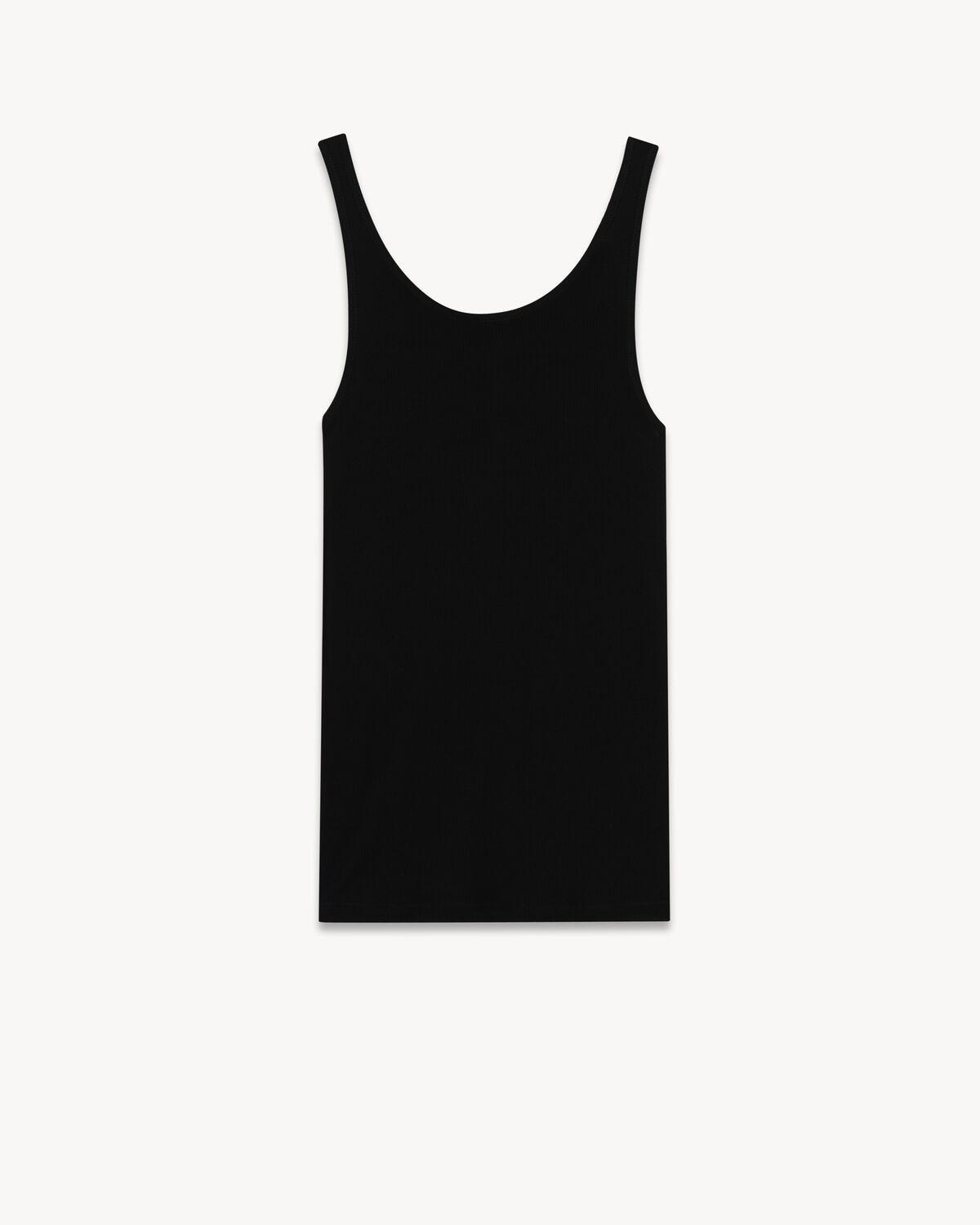 Saint Laurent Camiseta Sin Mangas En Jersey