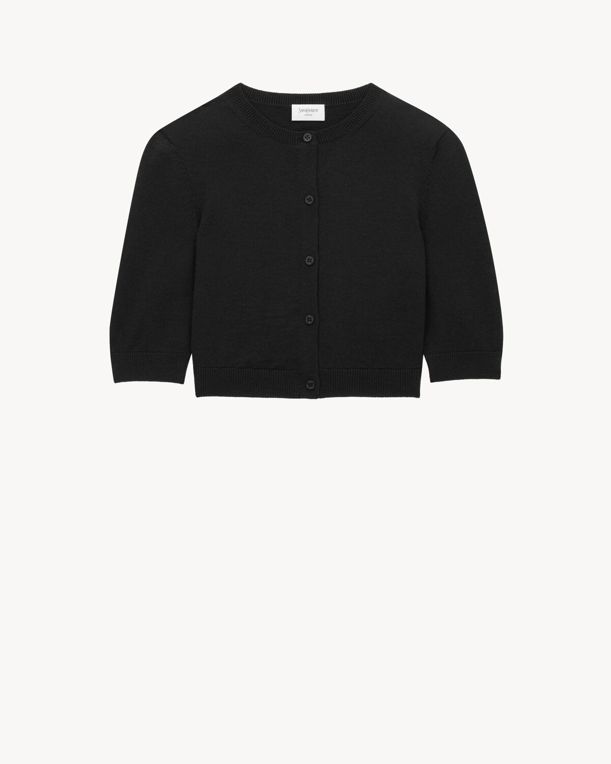 Saint Laurent cárdigan corto de lana