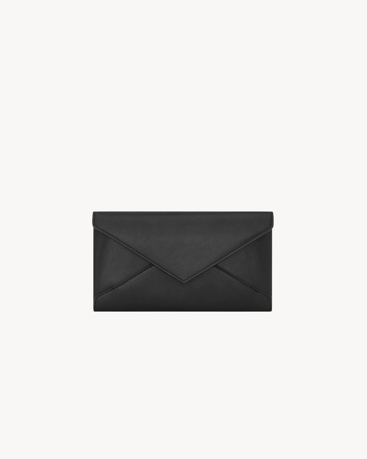 Saint Laurent cartera grande tipo sobre de piel