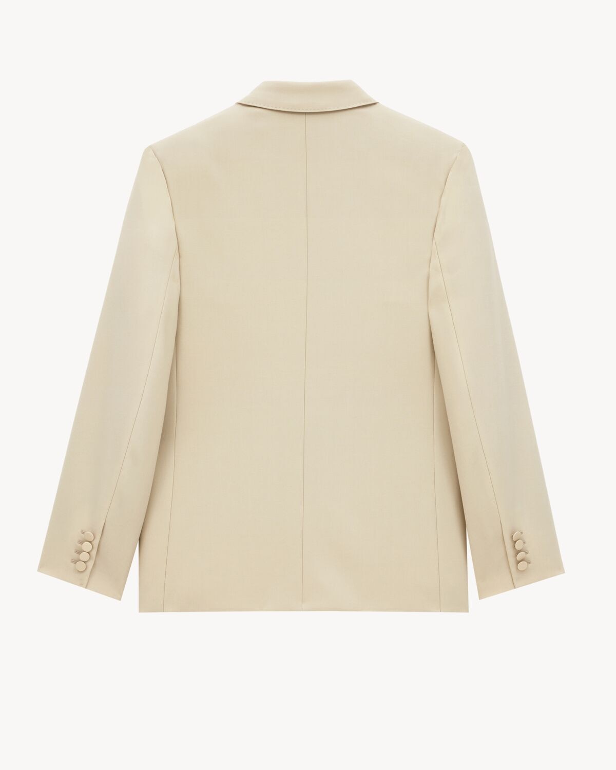 Saint Laurent Chaqueta De Esmoquin De Lana Ligera