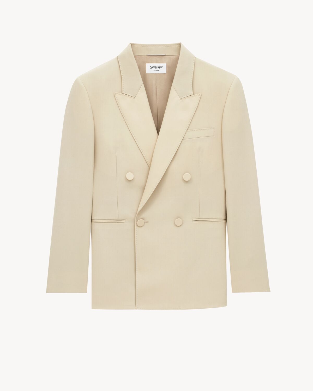 Saint Laurent chaqueta de esmoquin de lana ligera