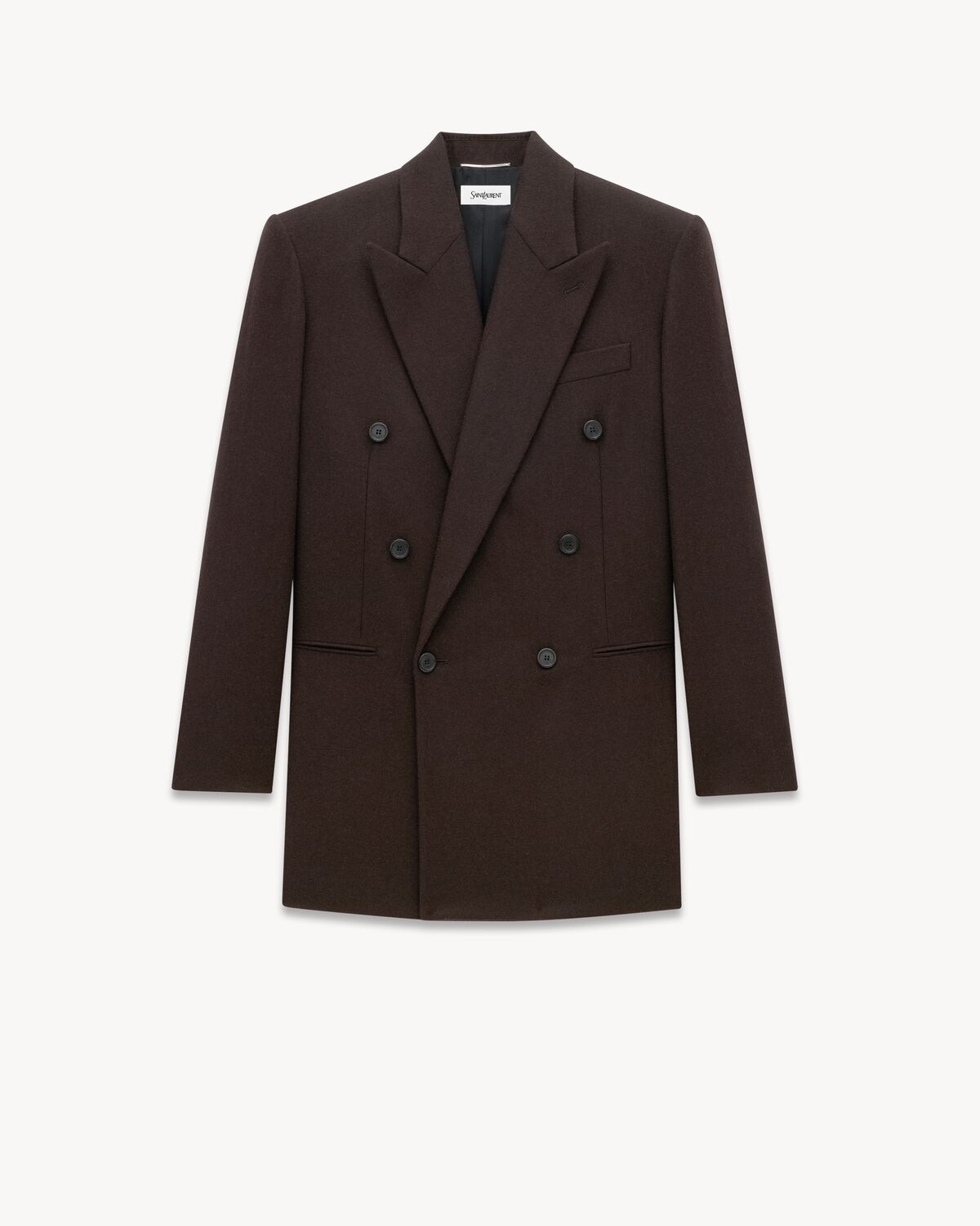 Saint Laurent chaqueta de franela de cachemira