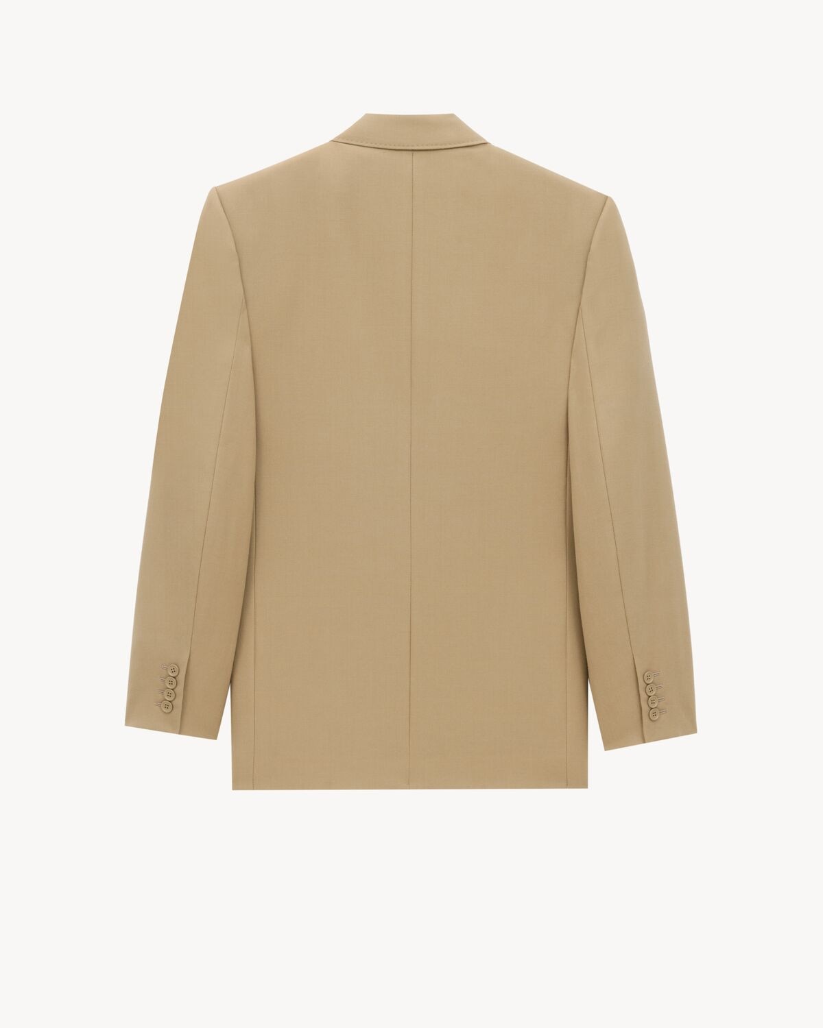 Saint Laurent Chaqueta De Gabardina De Lana