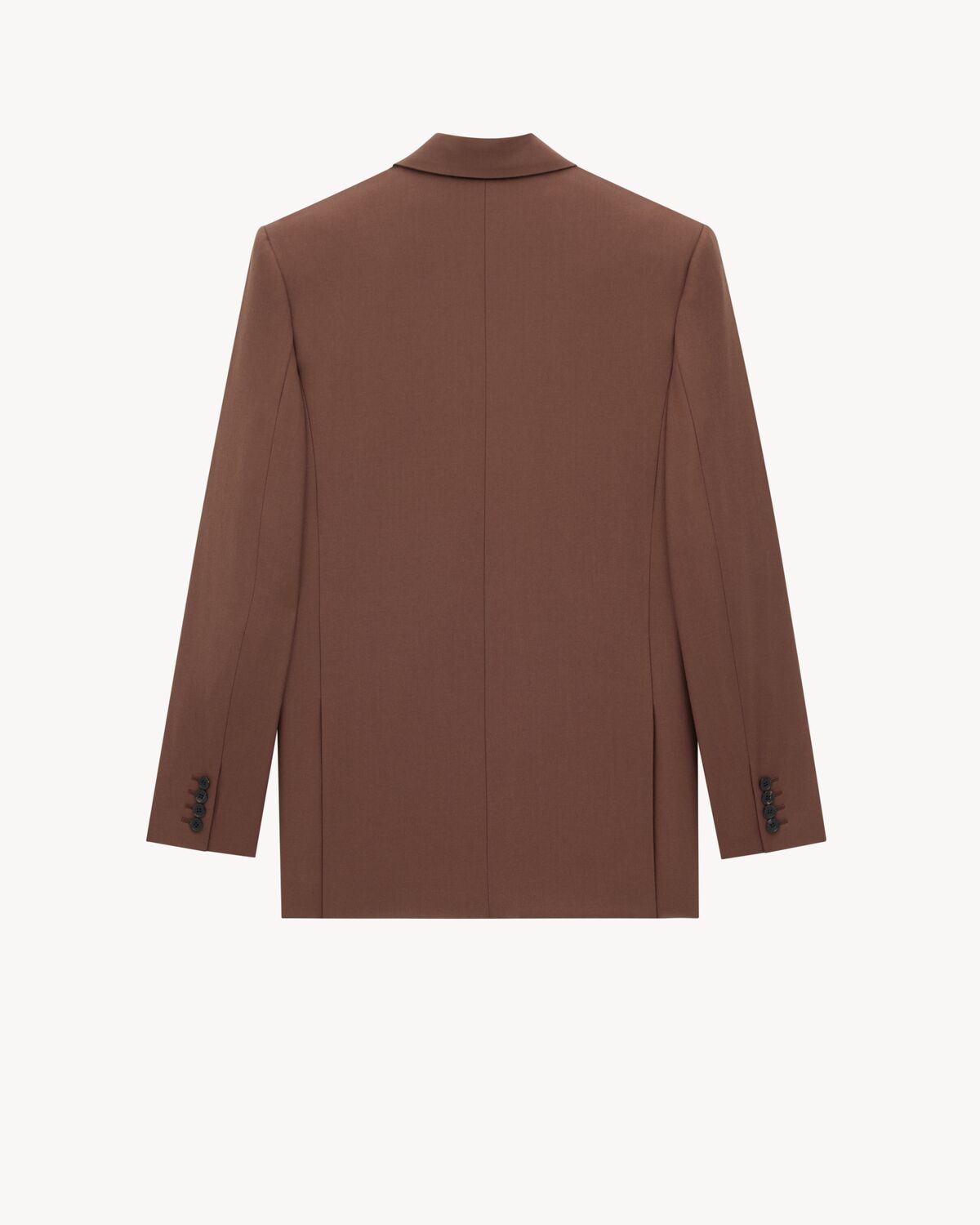 Saint Laurent Chaqueta De Gabardina De Lana