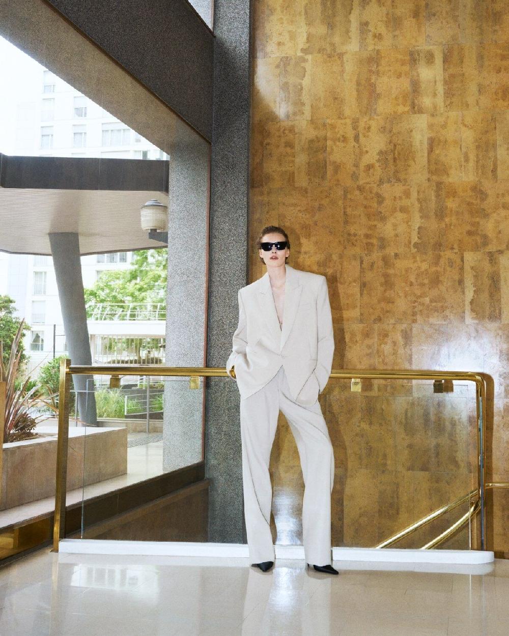 Saint Laurent Chaqueta De Lana Ligera