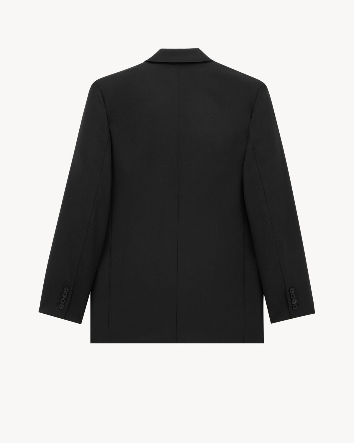Saint Laurent Chaqueta De Lana Mezclilla
