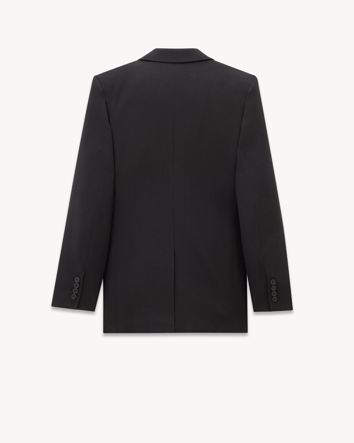 Saint Laurent Chaqueta En Gabardina De Lana