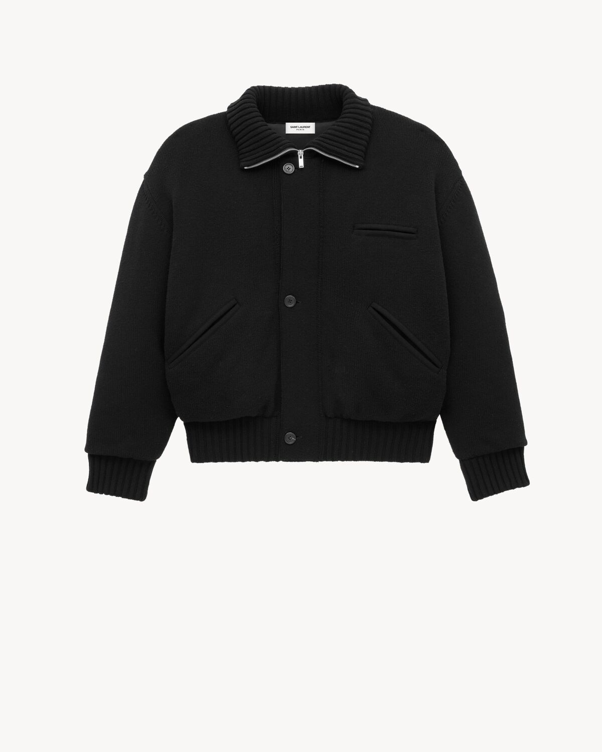 Saint Laurent chaqueta estilo cárdigan de lana