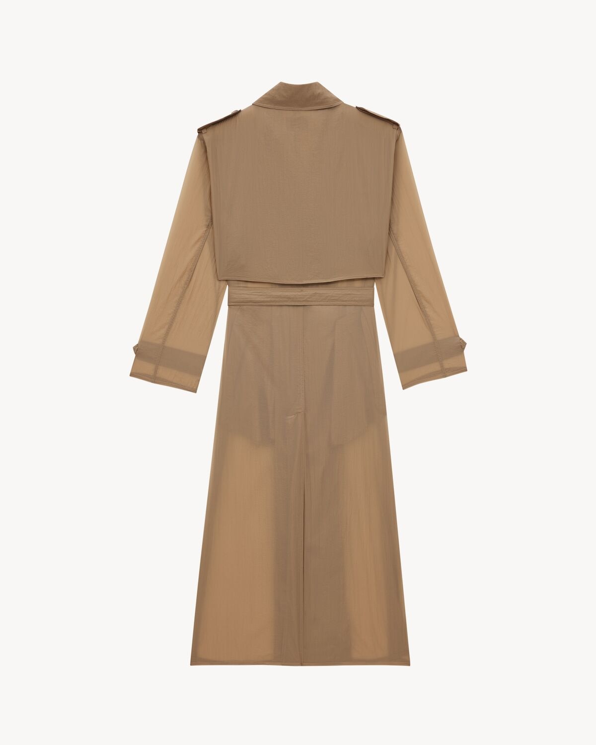 Saint Laurent Gabardina De Poliamida Arrugada