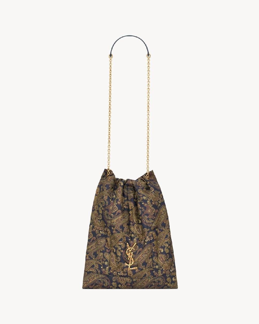 Saint Laurent jamie pochon de twill de seda