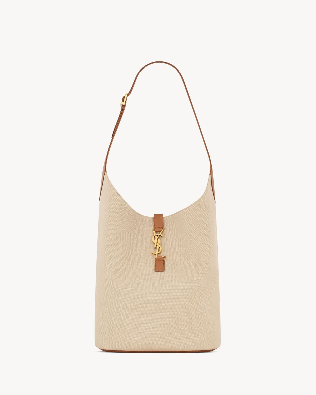 Saint Laurent le 5 à 7 hobo de lona y piel