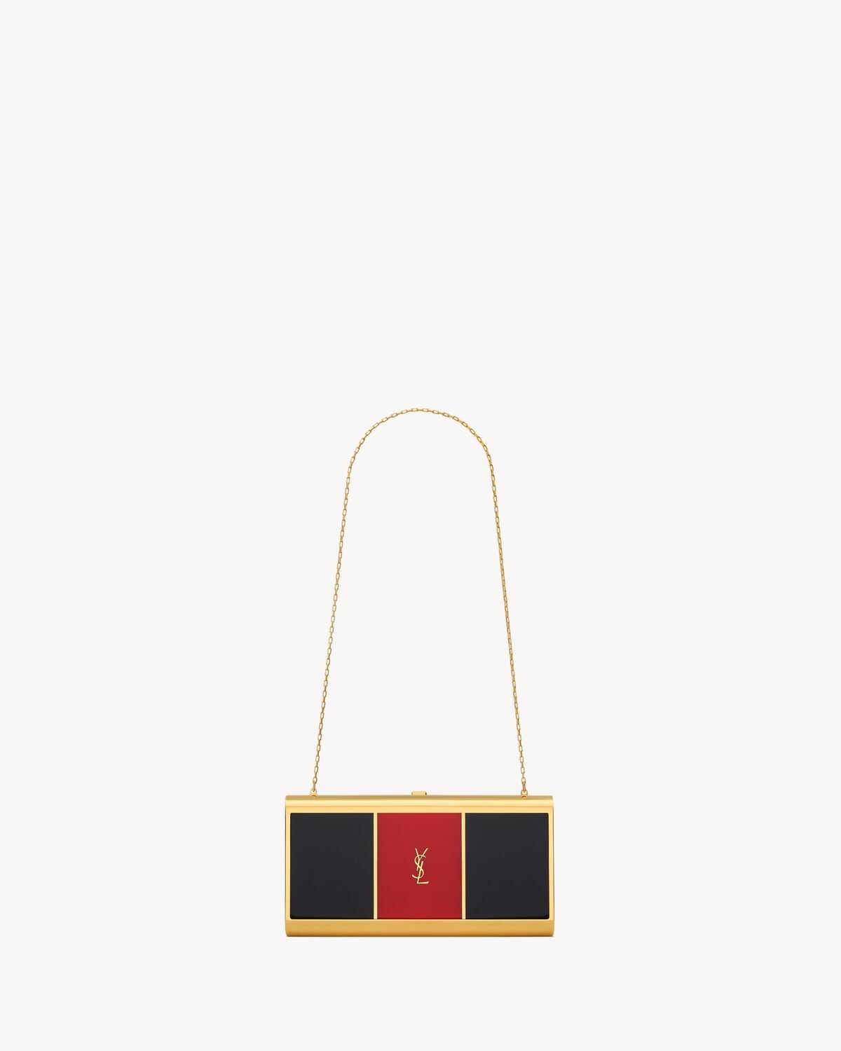 Saint Laurent minaudière de metal
