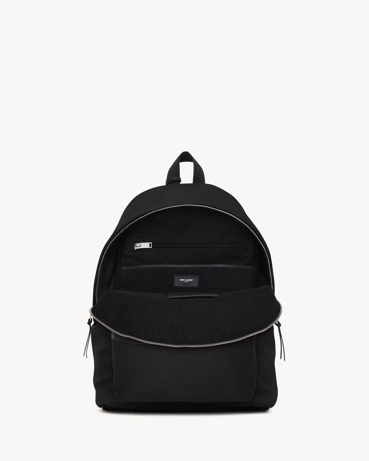 Saint Laurent Mochila City De Lona ​​nailon Y Piel