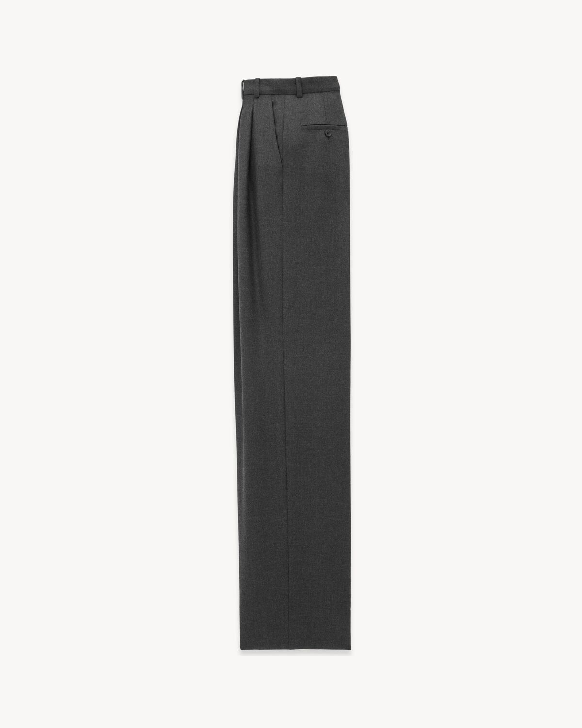 Saint Laurent Pantalones Anchos De Cachemira
