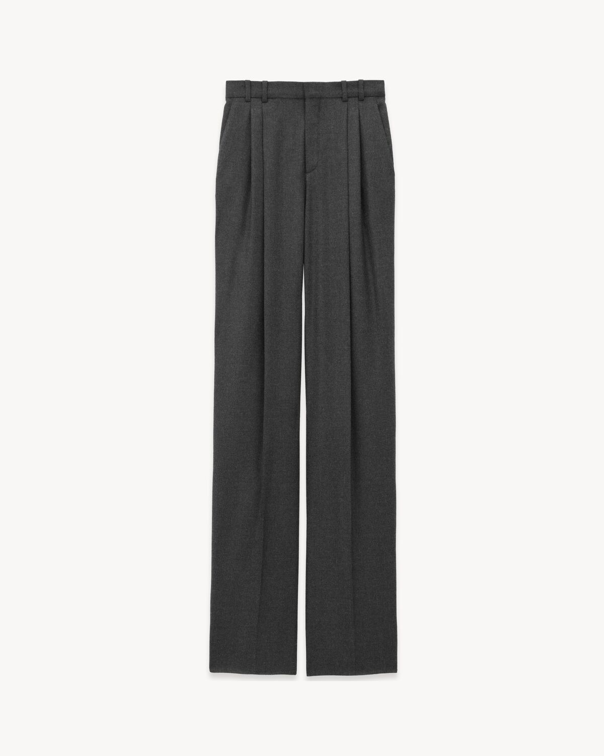 Saint Laurent pantalones anchos de cachemira
