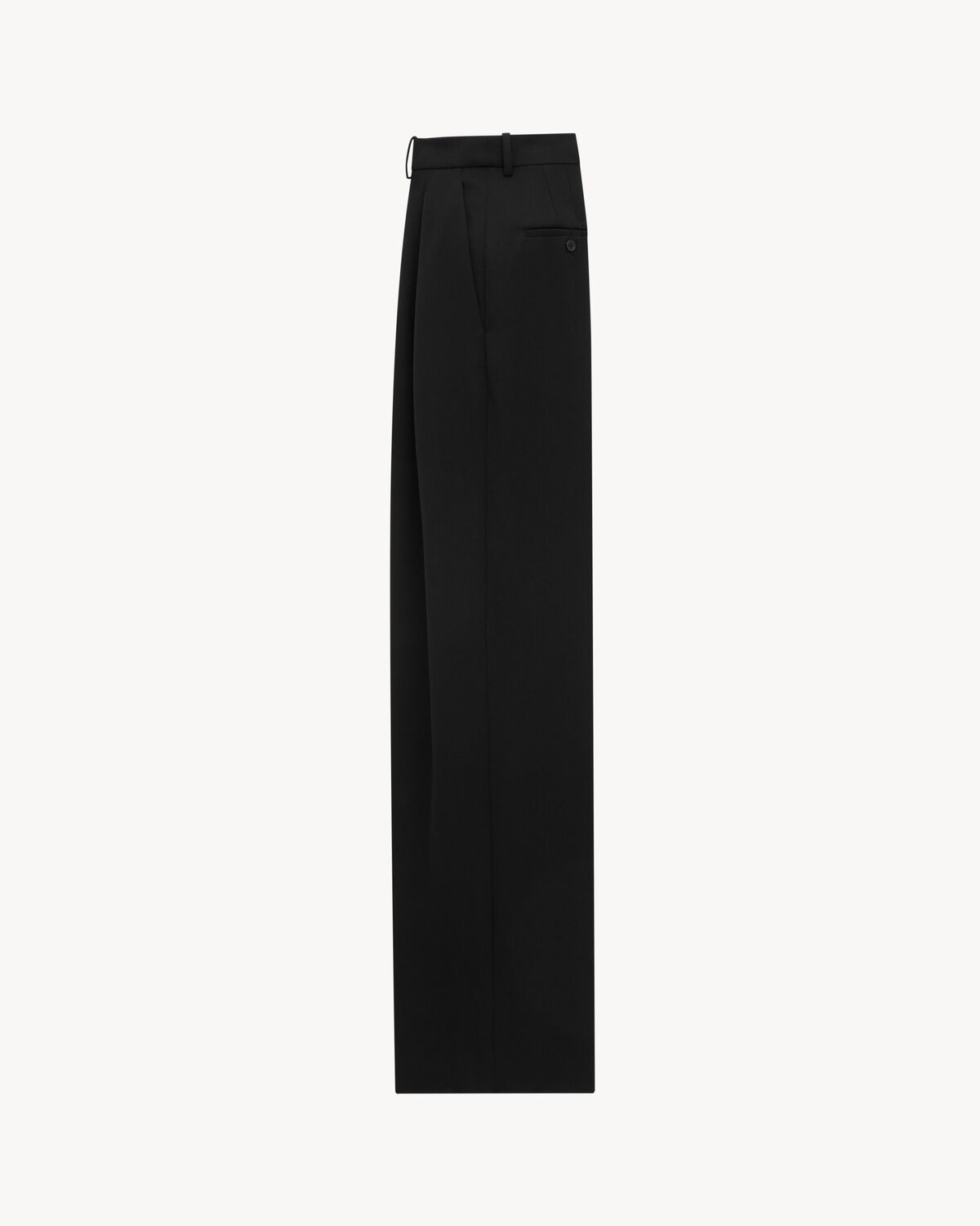 Saint Laurent Pantalones Anchos De Grain De Poudre