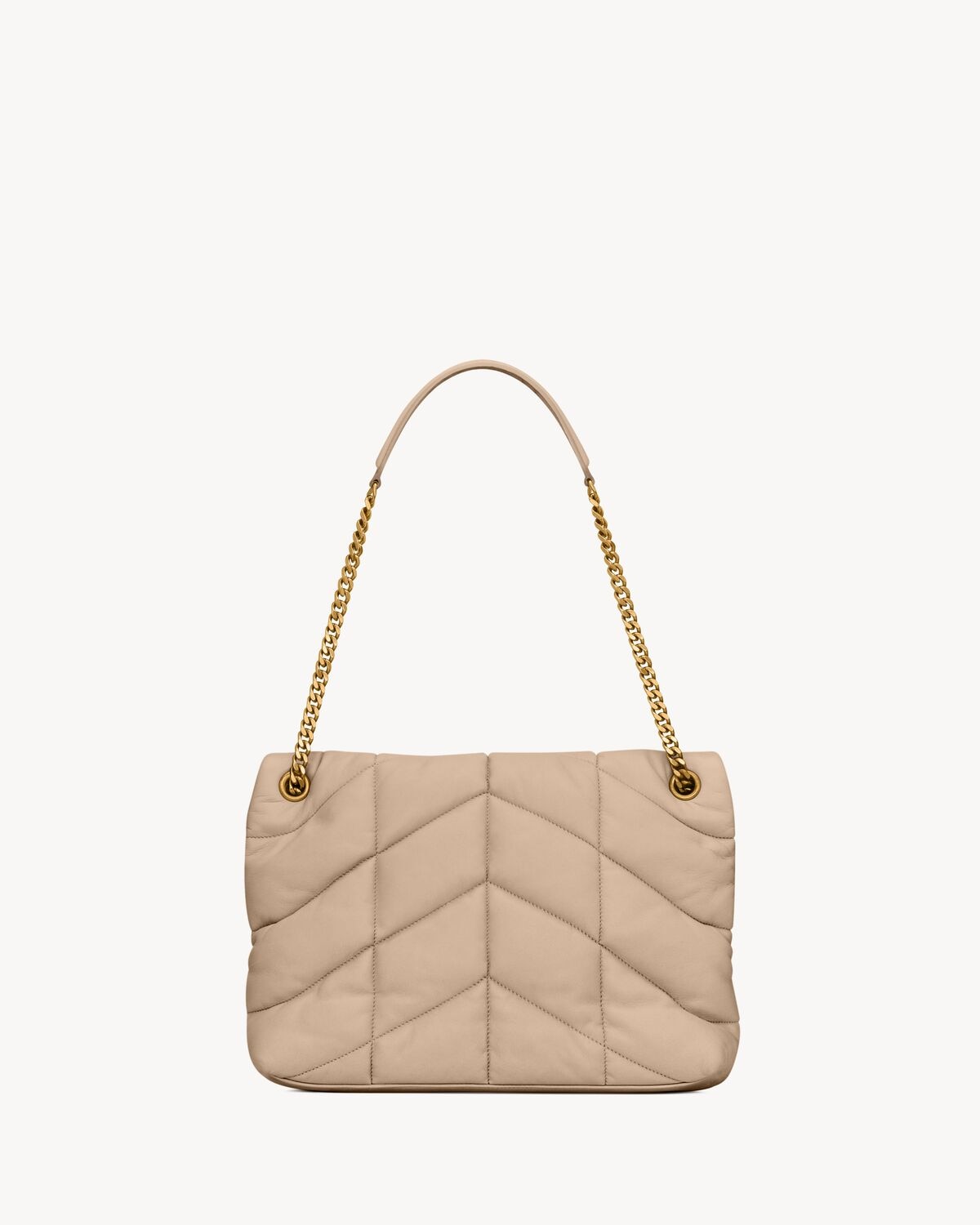 Saint Laurent Puffer Mediano De Napa Acolchada