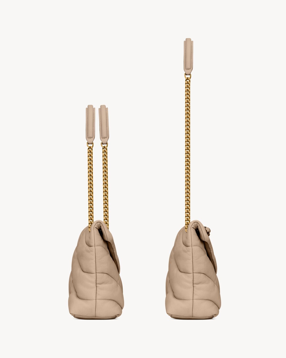 Saint Laurent Puffer Mediano De Napa Acolchada