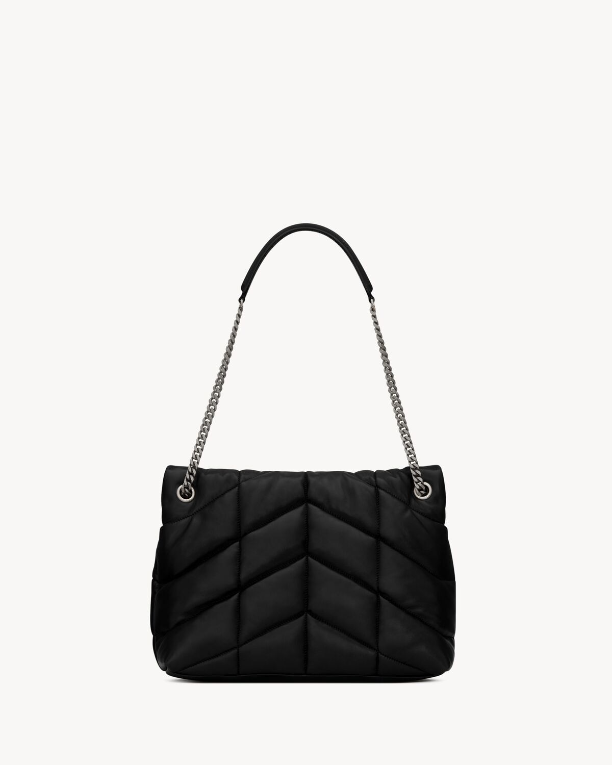 Saint Laurent Puffer Mediano De Napa Acolchada