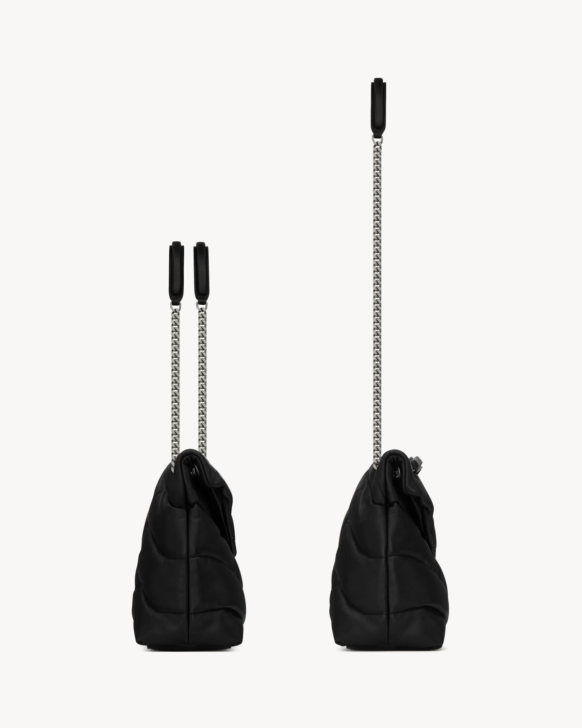 Saint Laurent Puffer Mediano De Napa Acolchada