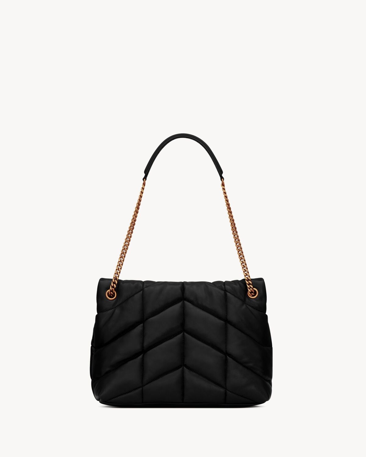 Saint Laurent Puffer Mediano De Napa Acolchada