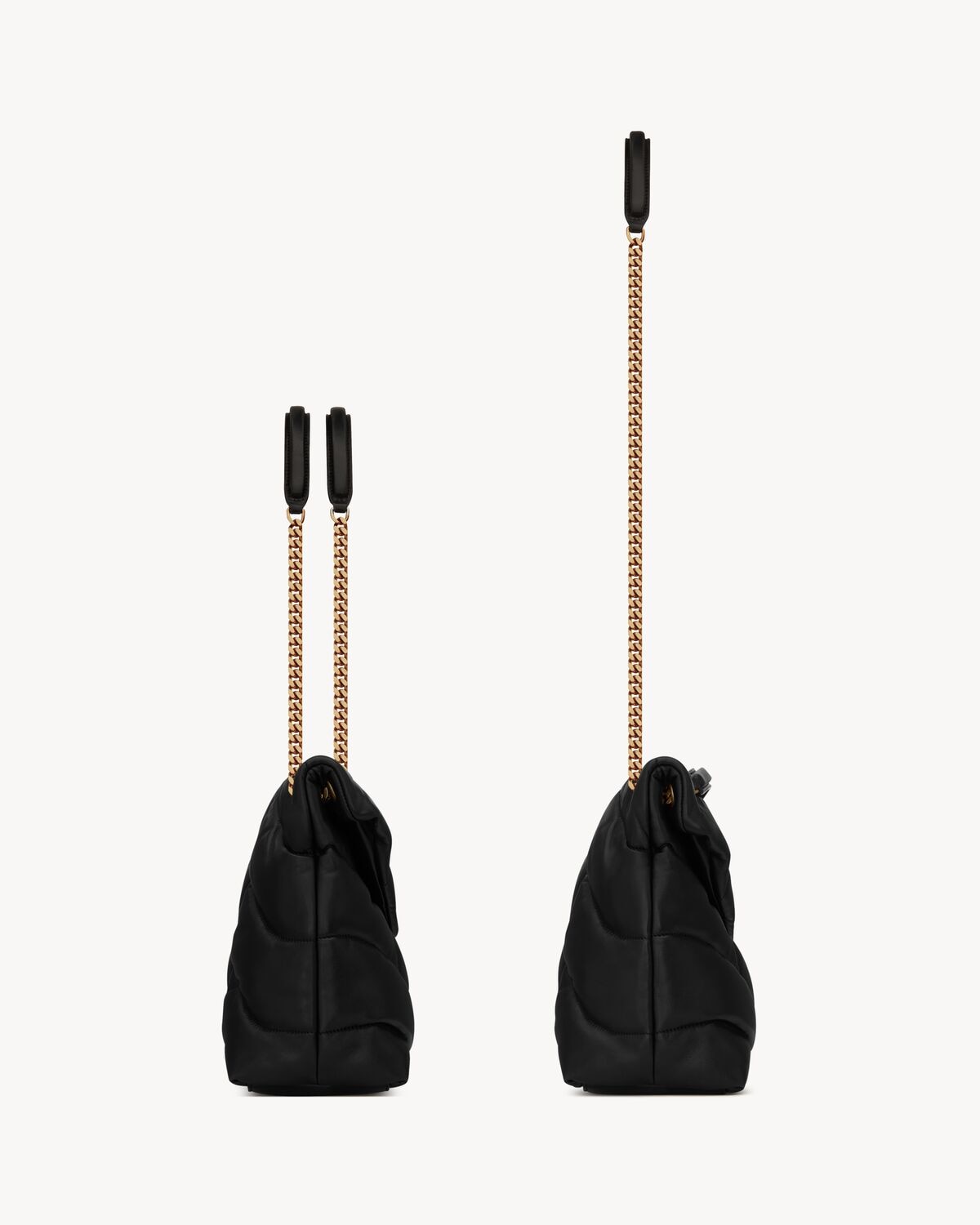 Saint Laurent Puffer Mediano De Napa Acolchada