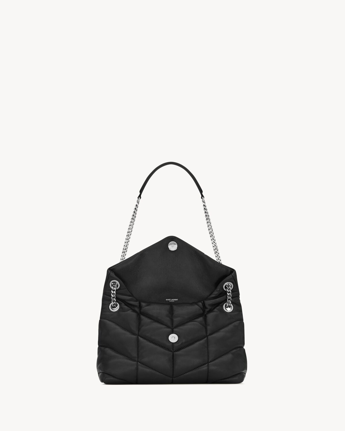 Saint Laurent Puffer Pequeño De Napa Acolchada