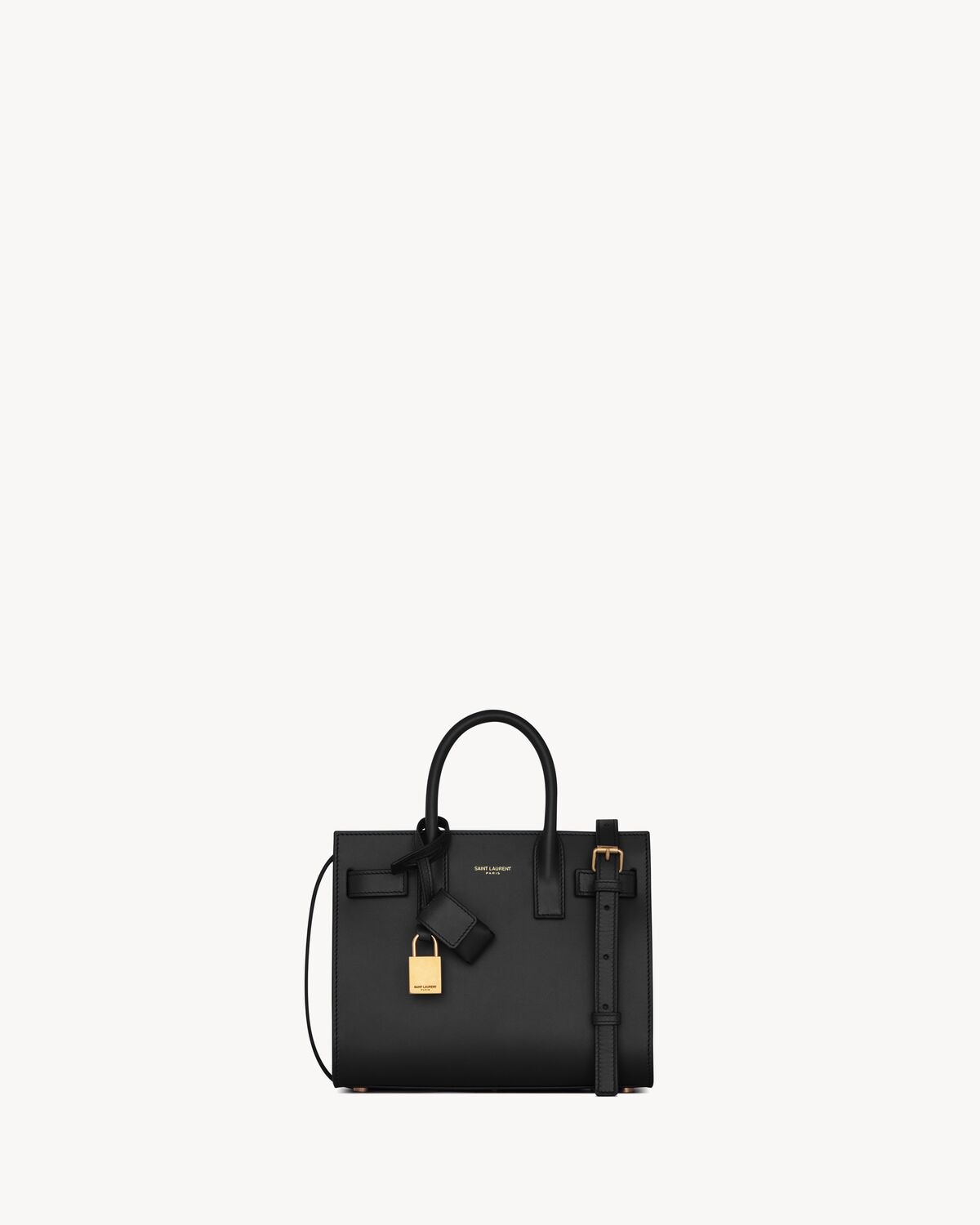 Saint Laurent sac de jour de piel lisa - nano