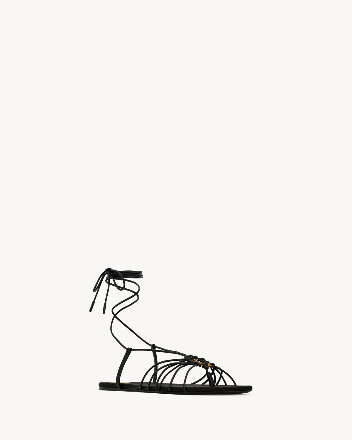 Saint Laurent Sandalias Babylone De Piel Lisa