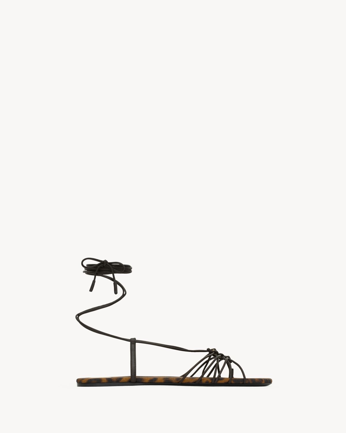 Saint Laurent Sandalias Babylone De Piel Lisa