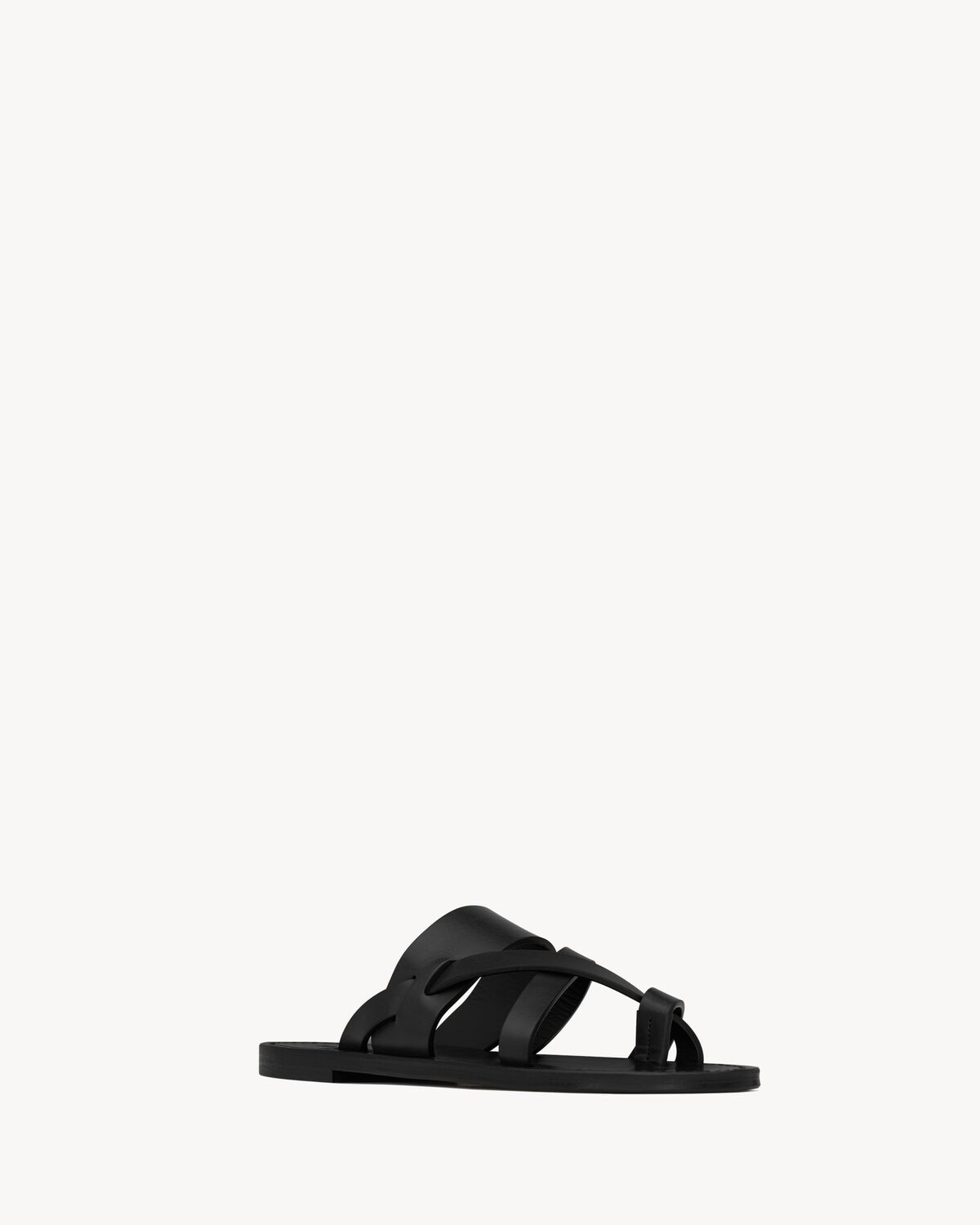 Saint Laurent Sandalias Culver De Piel Lisa