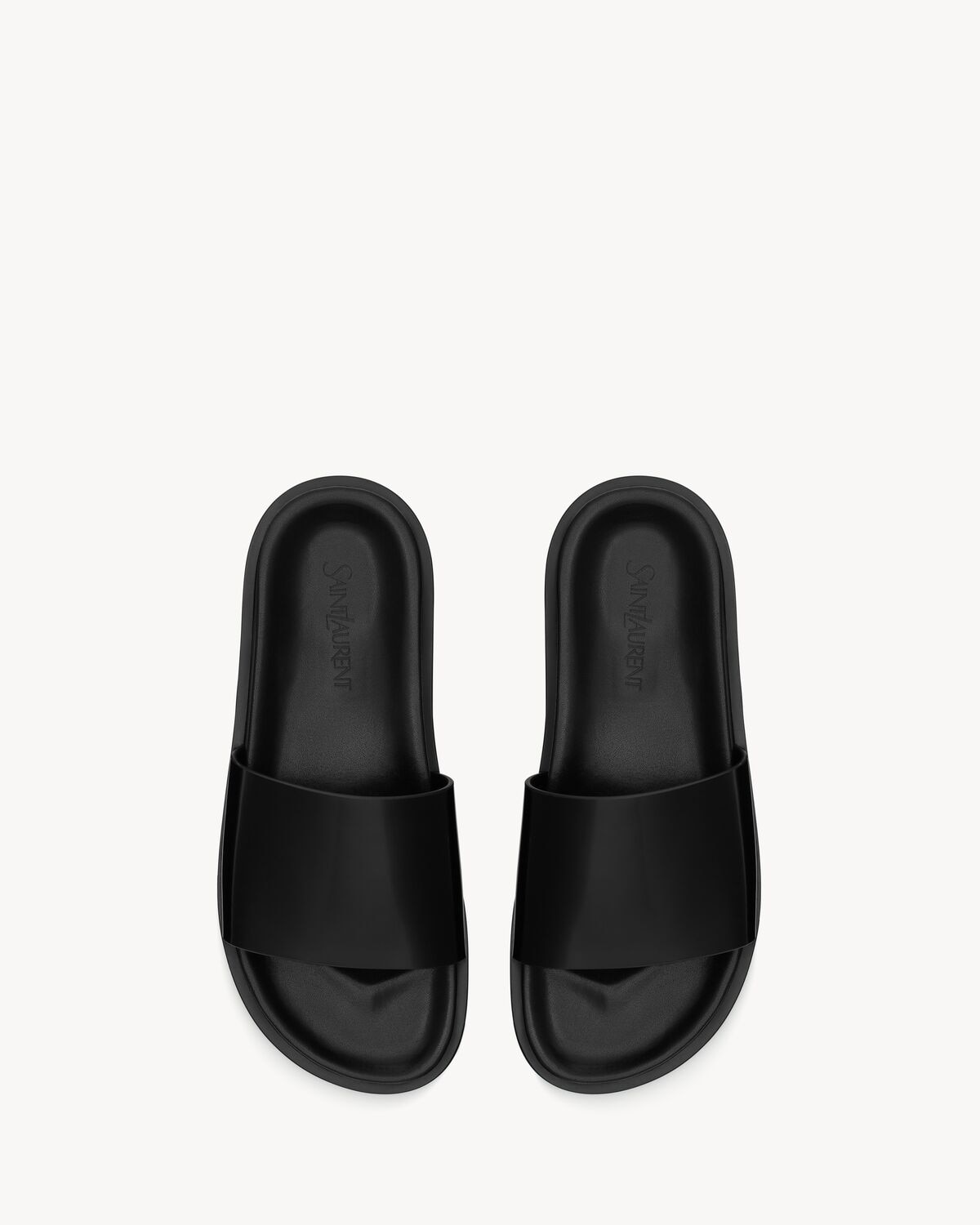 Saint Laurent sandalias nichols de piel brillante