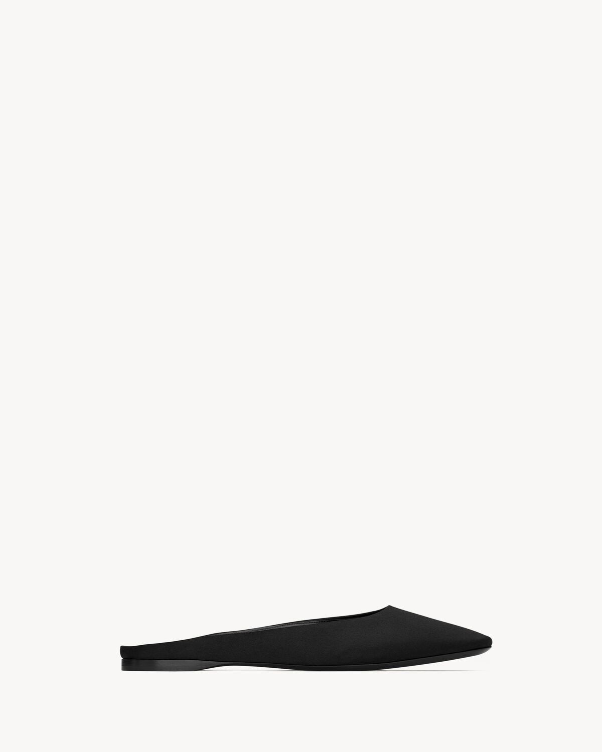 Saint Laurent Slippers Lido De Crepé De Satén