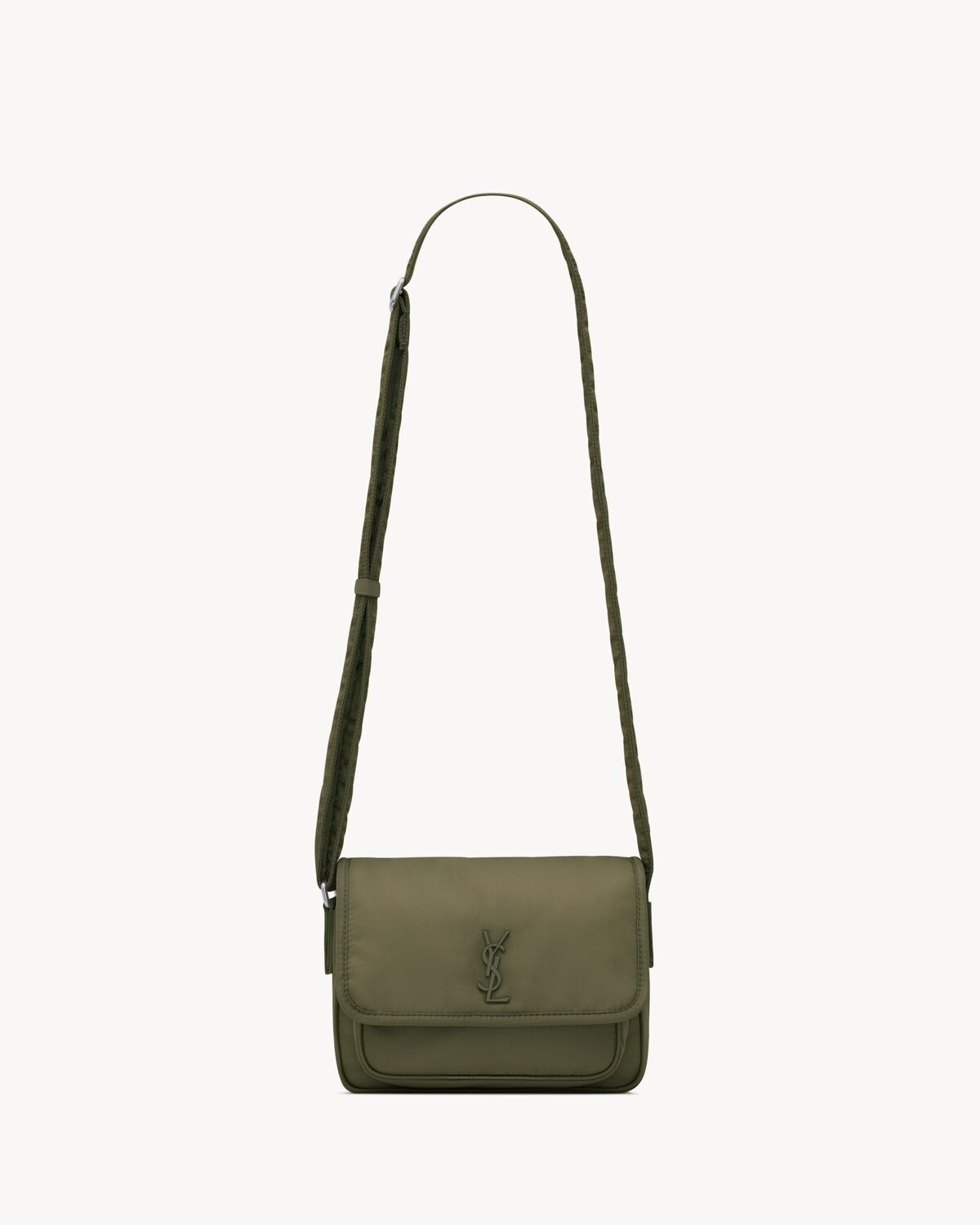 Saint Laurent small niki messenger de nailon
