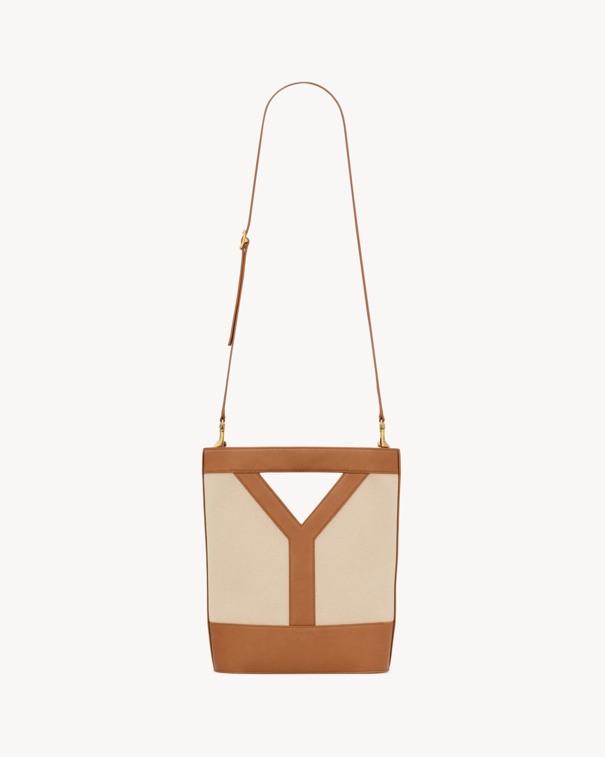 Saint Laurent Y Small De Lona Y Piel