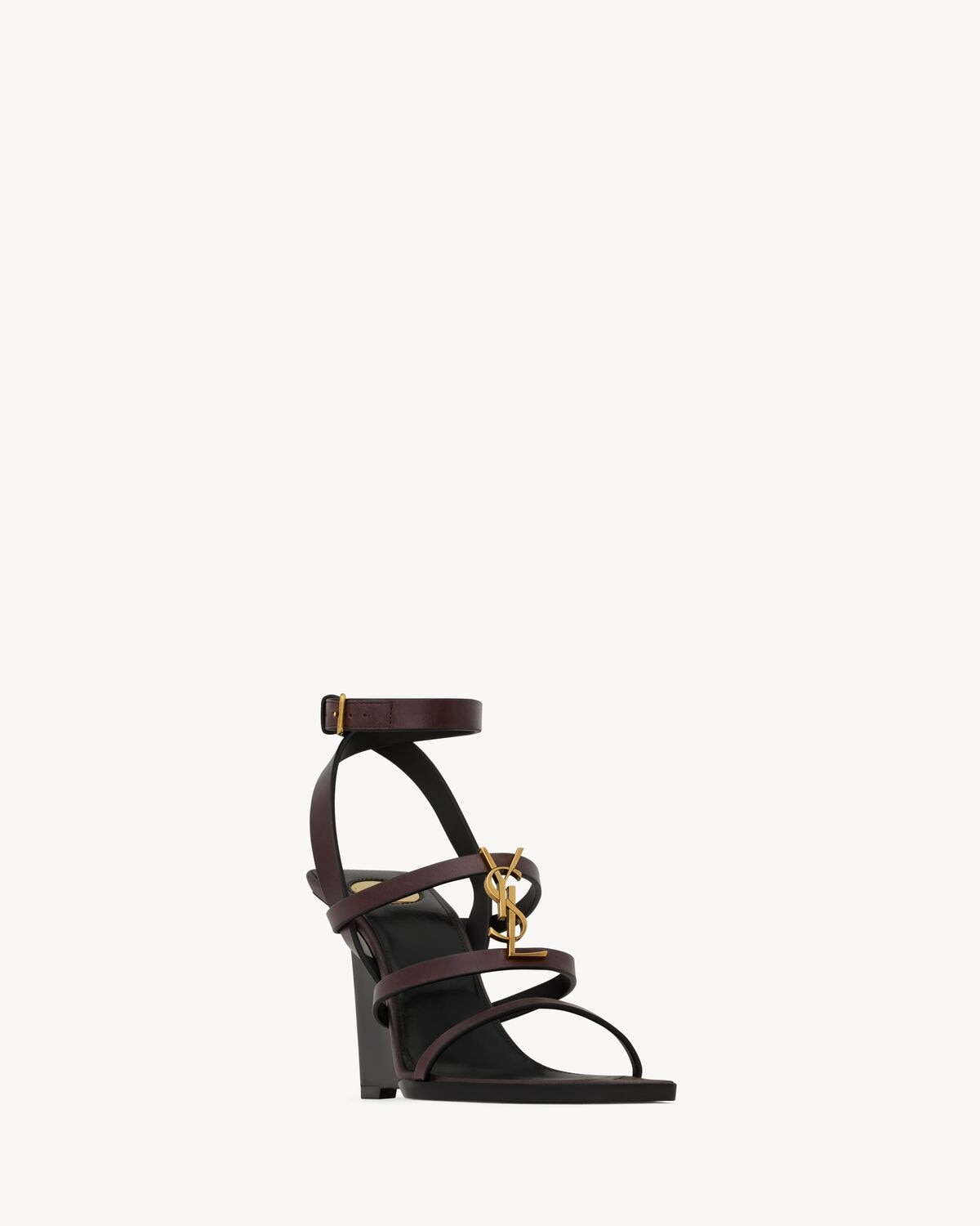 Saint Laurent Sandalias De Cuña Cassandra De Piel Lisa