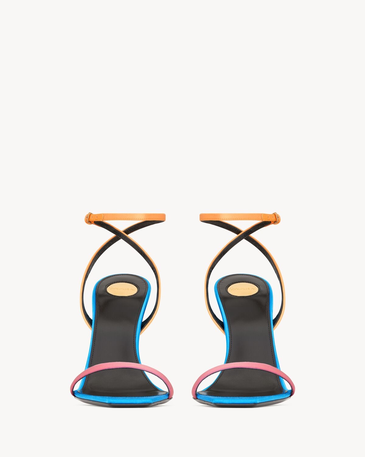 Saint Laurent Sandalias Dominique De Crepé De Satén