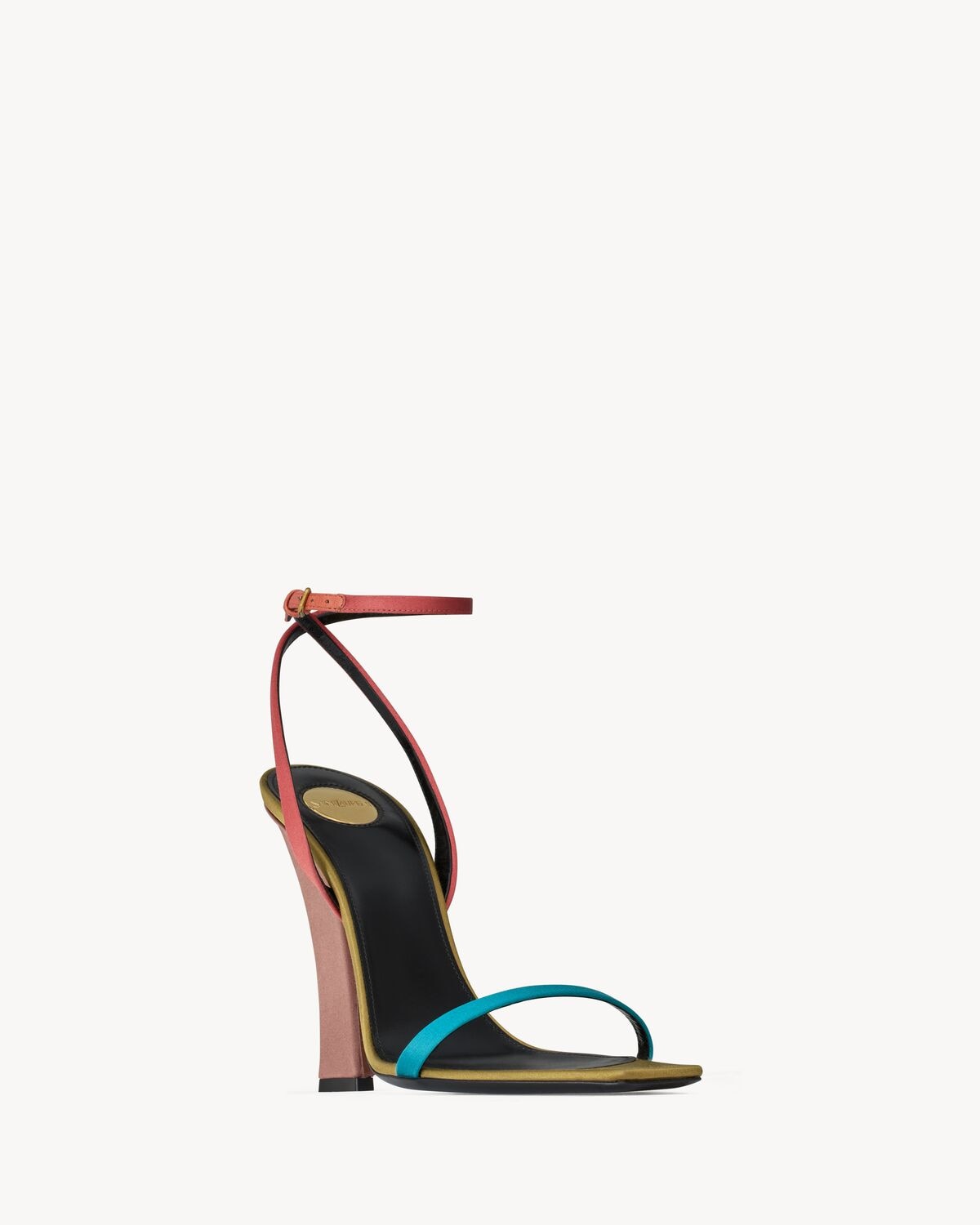 Saint Laurent Sandalias Dominique De Crepé De Satén