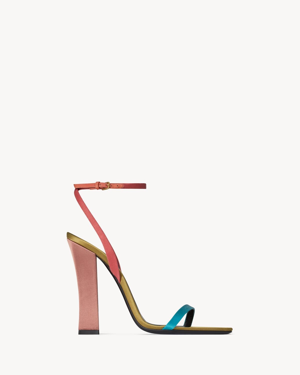 Saint Laurent sandalias dominique de crepé de satén