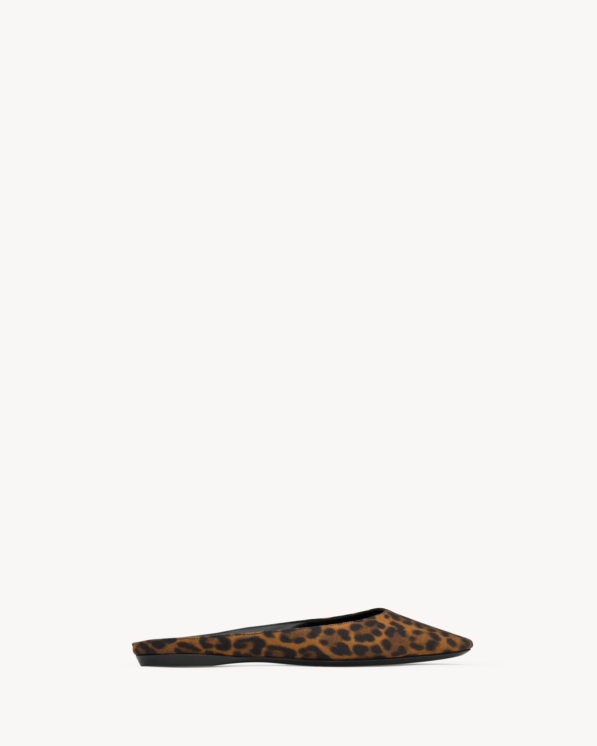 Saint Laurent Slippers Lido De Grosgrén Con Motivo De Leopardo