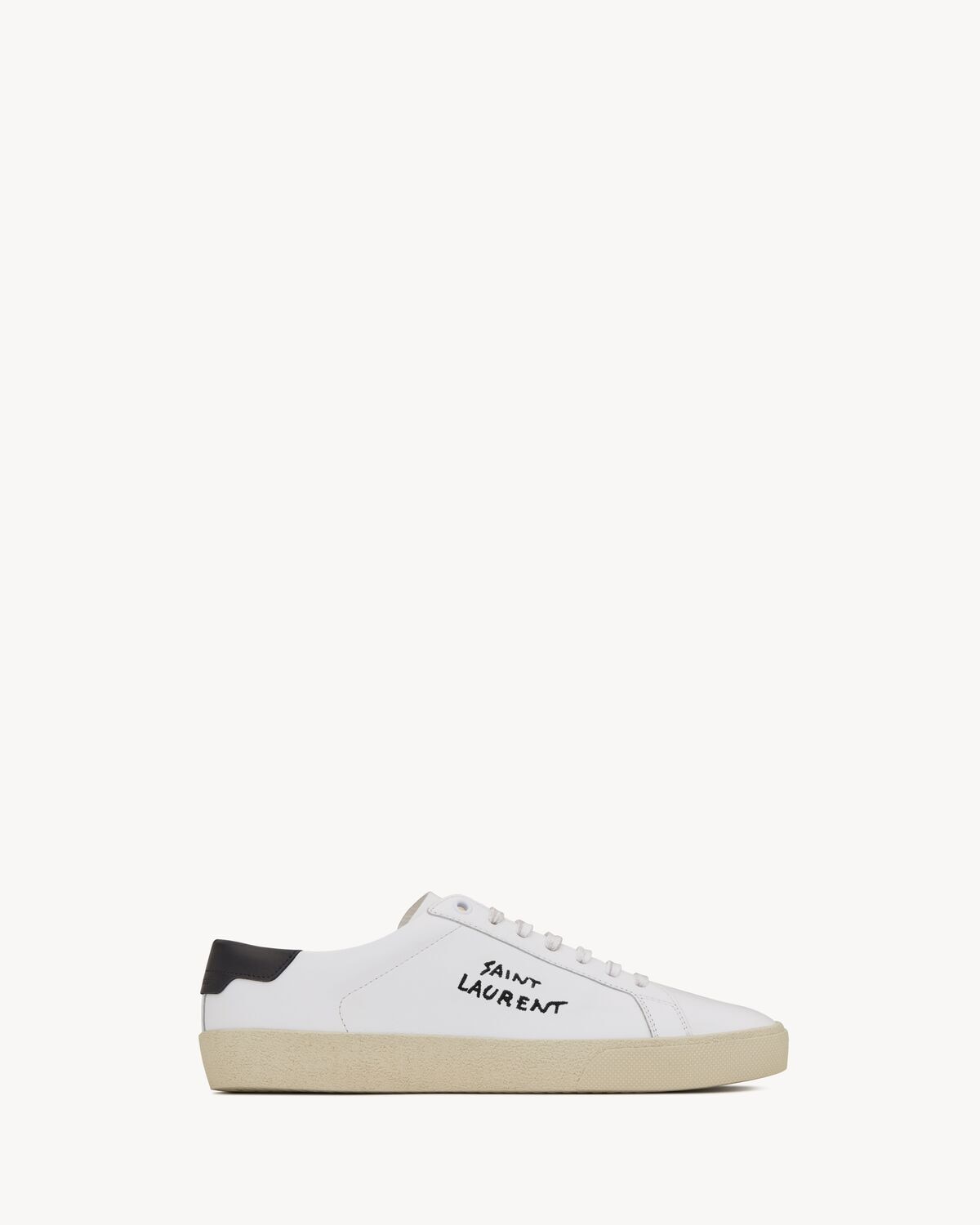 Saint Laurent sneakers court classic sl/06 de piel con bordados