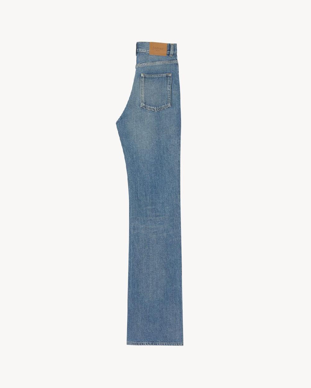 Saint Laurent Vaqueros Años 70 De Auténtico Denim Azul Medio