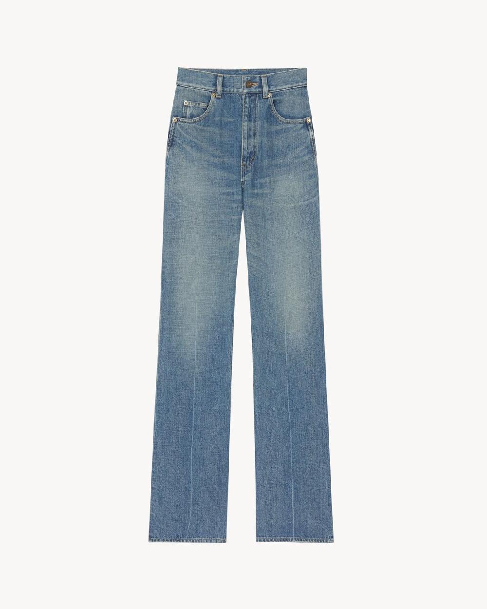 Saint Laurent vaqueros años 70 de auténtico denim azul medio