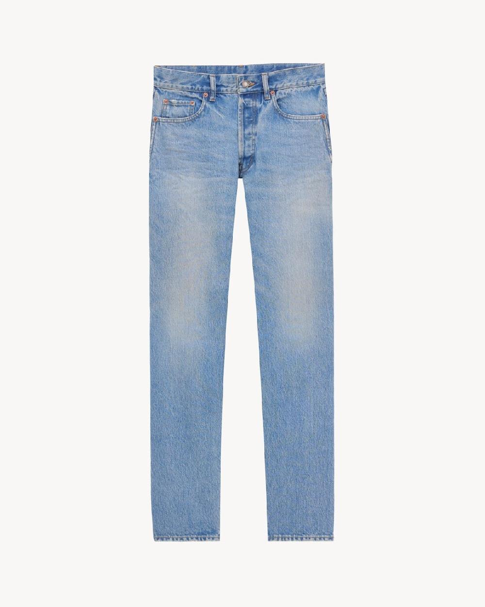 Saint Laurent vaqueros largos mick de denim azul nonza