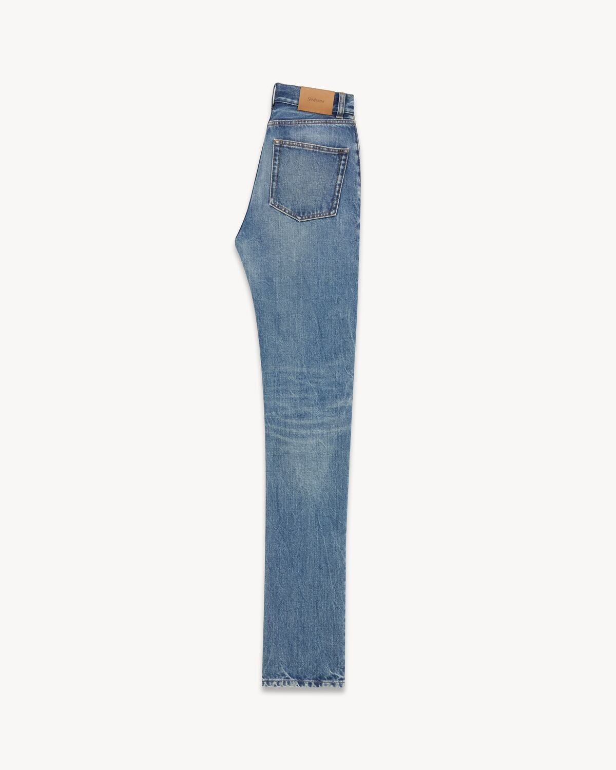 Saint Laurent Vaqueros Slim Estilo Años Noventa De Denim Azul Años Cincuenta